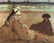 Edouard Manet On the Beach oil
